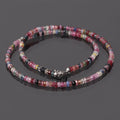 Natural Multi Sapphire Necklace: Sparkling September Birthstone Jewelry Necklace