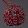 Natural RUBY Beads Strand  Roundel Gemstone,1 strand