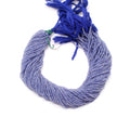 Natural Tanzanite Micro Faceted Round Beads 2.5 mm, 12.5 Inches Long Tanzanite Strands,1 strand
