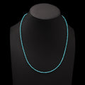 Natural Turquoise Beaded Necklace , Turquoise Faceted Round Necklace , Gift for Women.