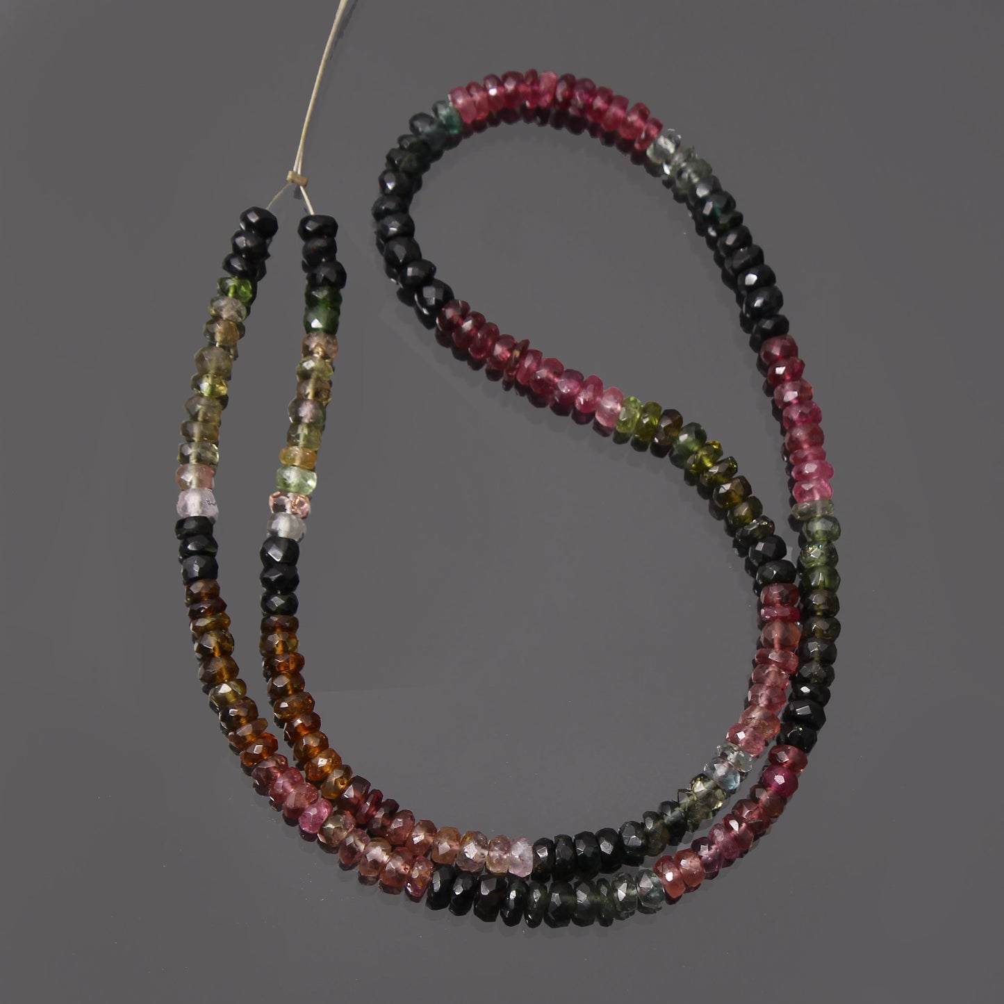 Natural Watermelon TOURMALINE Rondelle Beads GemsRush