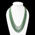 Natural Zambian Emerald 8 Layers Sarafa Necklace