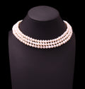 Natural freshwater Pearl 3 Layered Necklace - Timeless Jewelry For Her