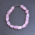Pink Opal Faceted Tumble Beads Bracelet