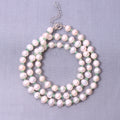 Pearl And Emerald Beaded Necklace | Beauty of Pearls having Sterling Silver Chain
