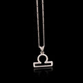 Personalized Astrology Birthday Gift, LIBRA Zodiac Charm Pendant, Silver Jewelry For Bestfriend