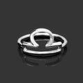 Personalized Astrology Birthday Gift, LIBRA Zodiac Ring, Silver Jewelry For Bestfriend