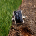 Pietersite Gemstone Silver Ring ( 8 1 /2 US Ring Size )
