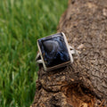 Pietersite Silver Ring ( 8 US Ring Size )