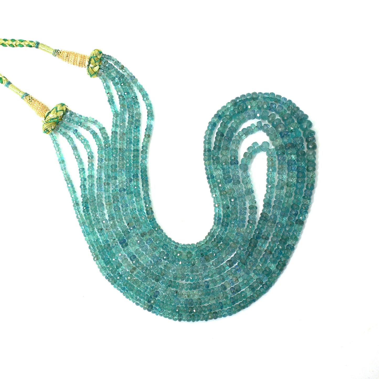 Premium Emerald Sarafa Necklace - 5 Layered Gemstone Statement Jewelry For Occasion GemsRush