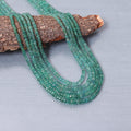 Premium Emerald Sarafa Necklace - 5 Layered Gemstone Statement Jewelry For Occasion