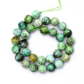 Rare Variscite Round Beads 10 mm, Variscite Loose Beaded Strand 15 Inches,1 strand