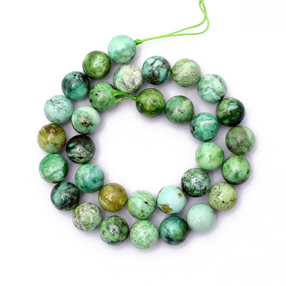 Rare Variscite Round Beads 10 mm, Variscite Loose Beaded Strand 15 Inches GemsRush