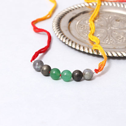 Semi Precious Gemstone Rakhi For Bhai GemsRush