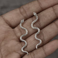 Serpent Silver Snake Earring