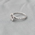 Lovely Flower Silver Ring