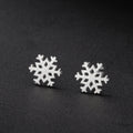 Snowflake Stud Silver Earring
