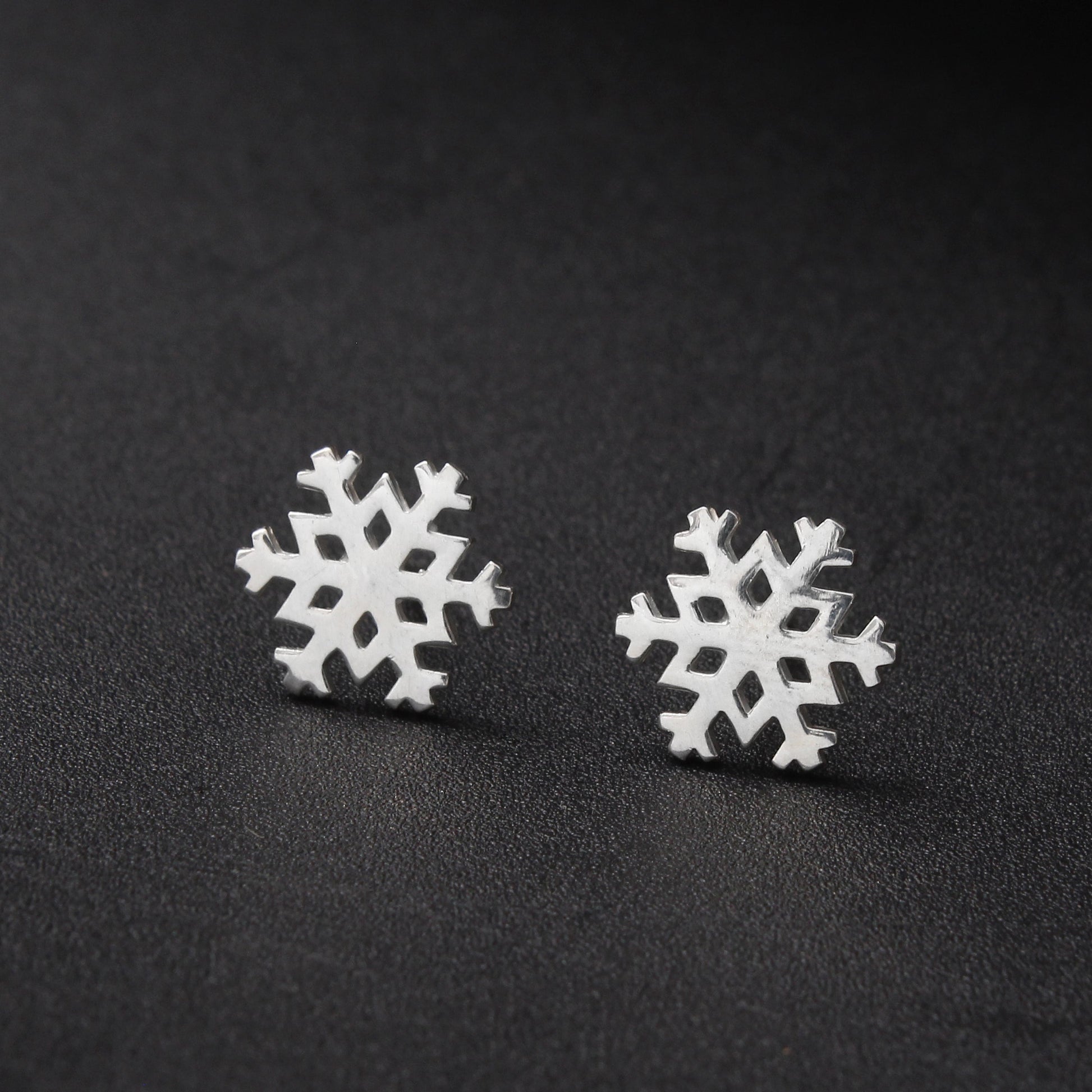 Snowflake Stud Silver Earring GemsRush