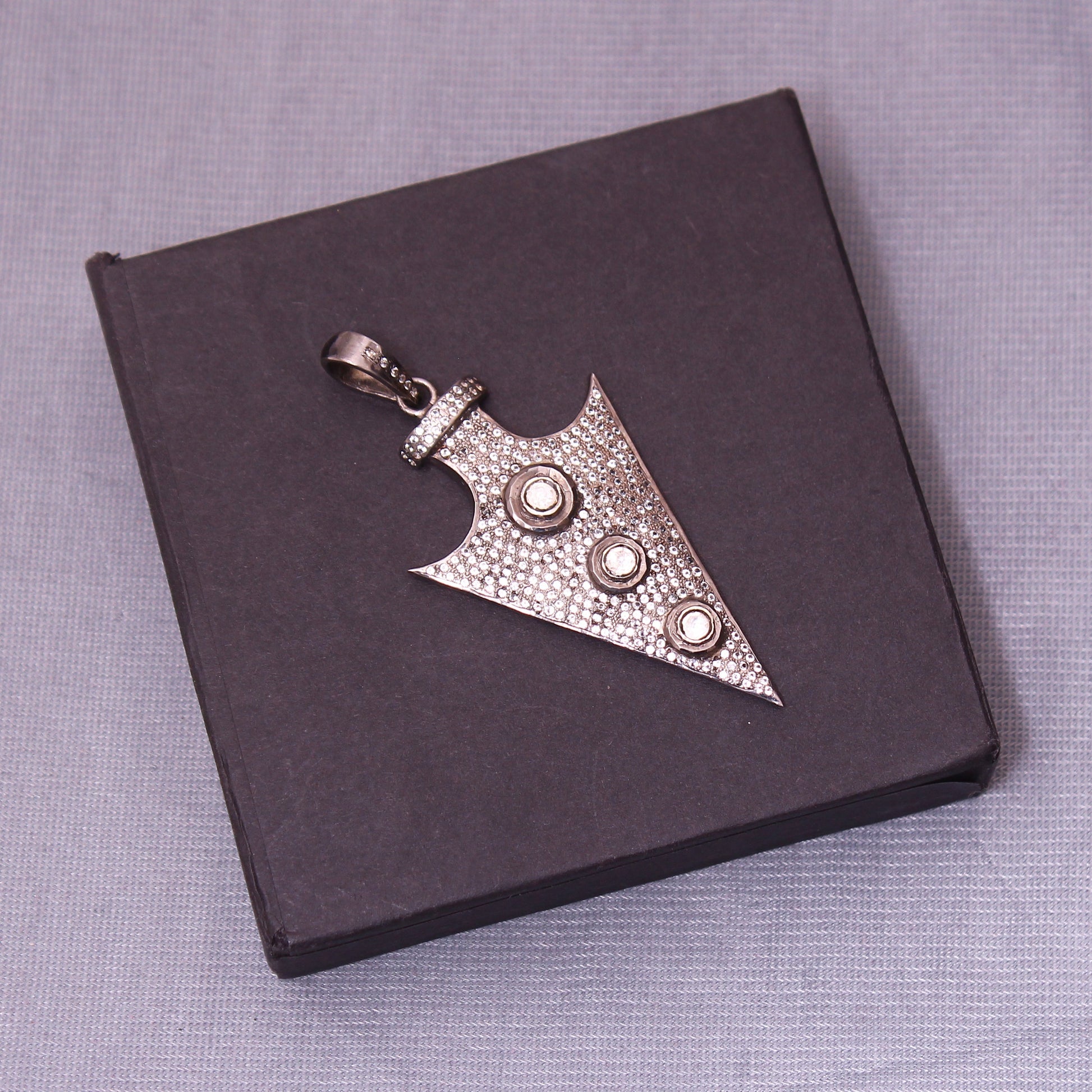 Sterling Silver Pirates Pendant Cubic Zircon Arrowhead | The Arrowhead Of Success GemsRush