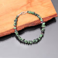 Stunning Ruby Zoisite Uncut Gemstone Bracelet: An Adorable - Stylish Piece of Jewelry