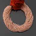 Sunstone Faceted Cut 2.5mm -3mm Beads Perfect For Jewelry Making,1 strand