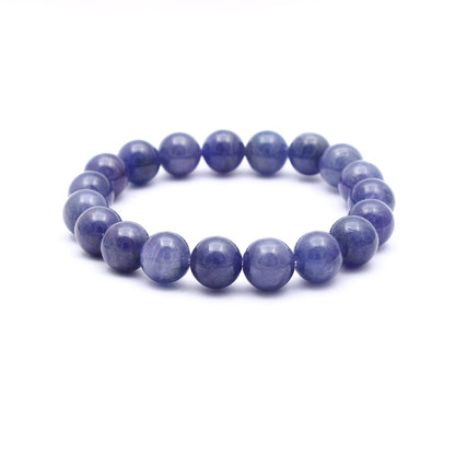 Tanzanite Stretch Bracelet /December Birthstone Natural Beaded Bracelet /Stacking Bracelet Gift For Her . GemsRush