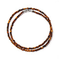 Micro-Faceted Tiger Eye Beaded Necklace - Gift for Her