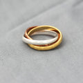 Triple Metal Silver Ring