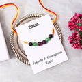 Gemstone Beaded Thread Bracelet Rakhi