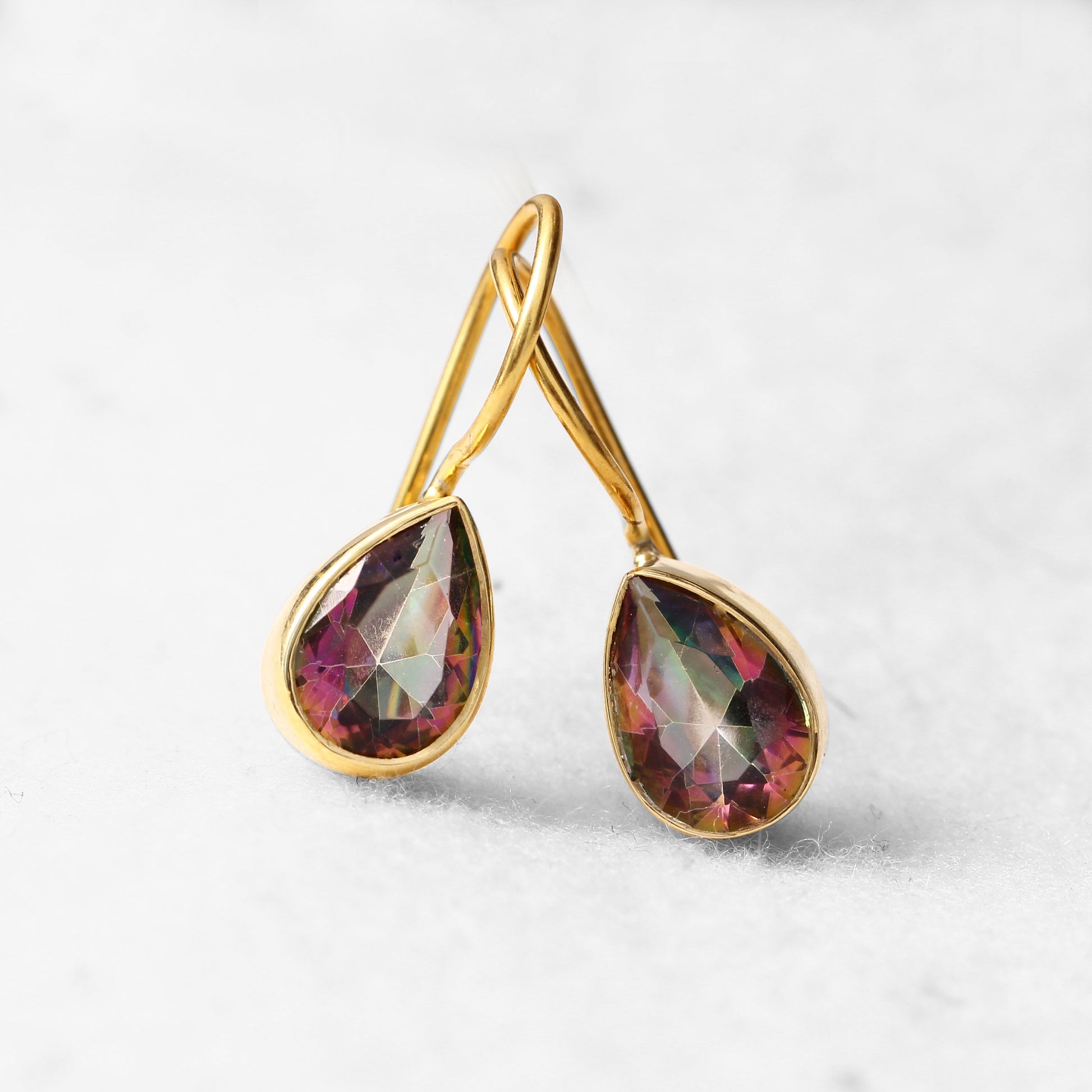 Valentine Day Gift Mystic Topaz Earring GemsRush